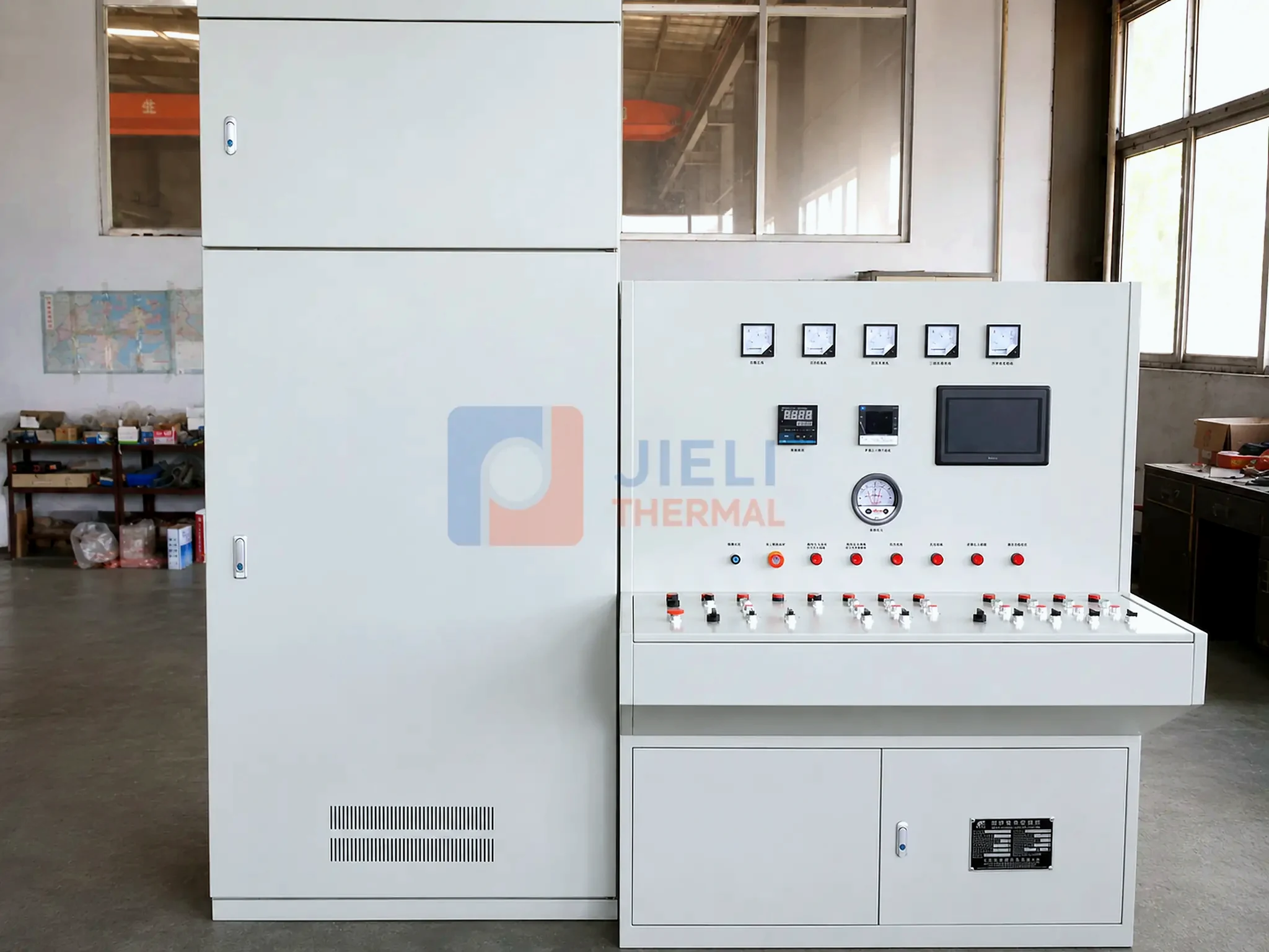 JIELI THERMAL boiler manufacturing — boiler pressure-test control panel