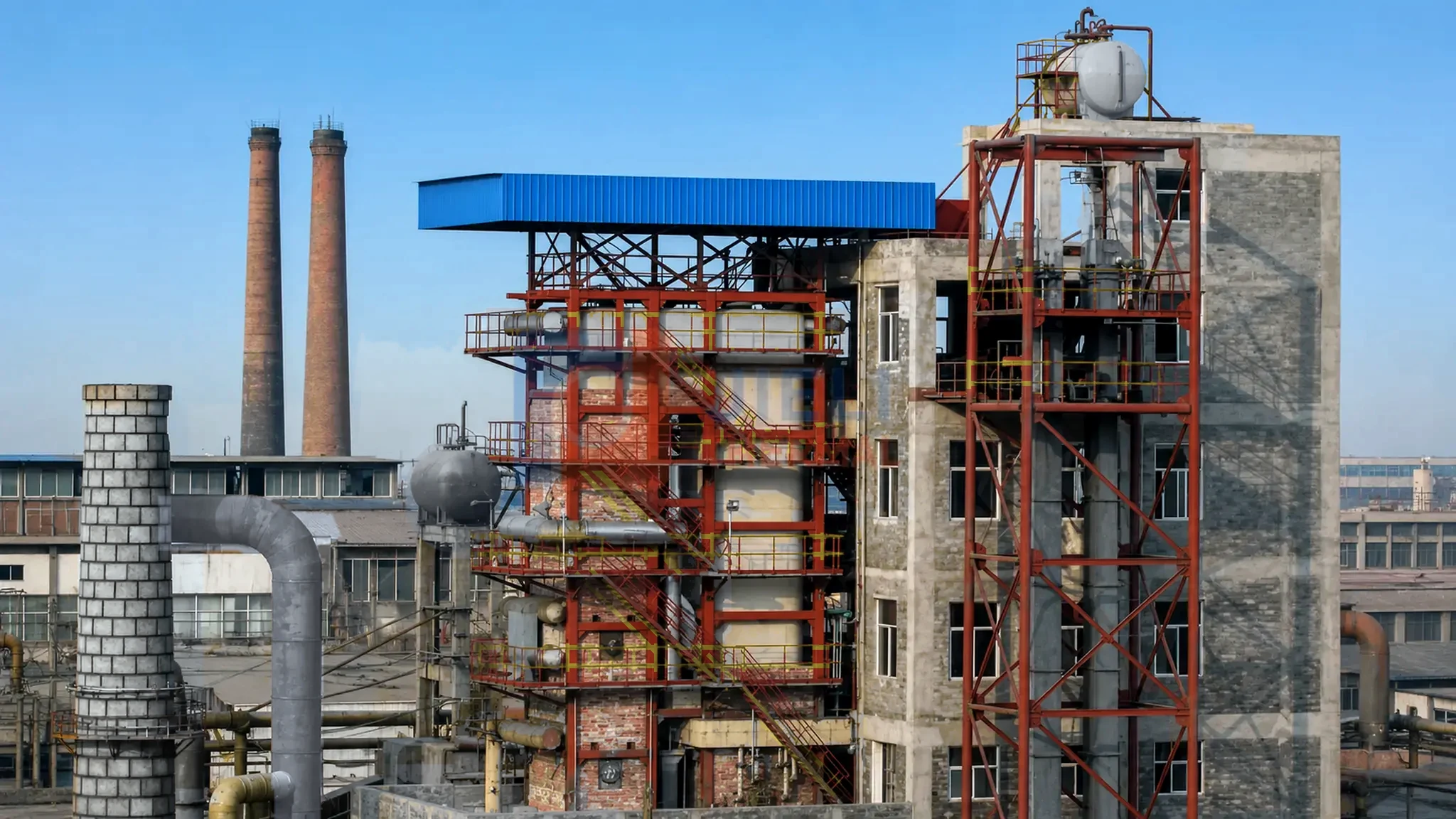 15 MW circulating fluidized-bed thermal oil heater project