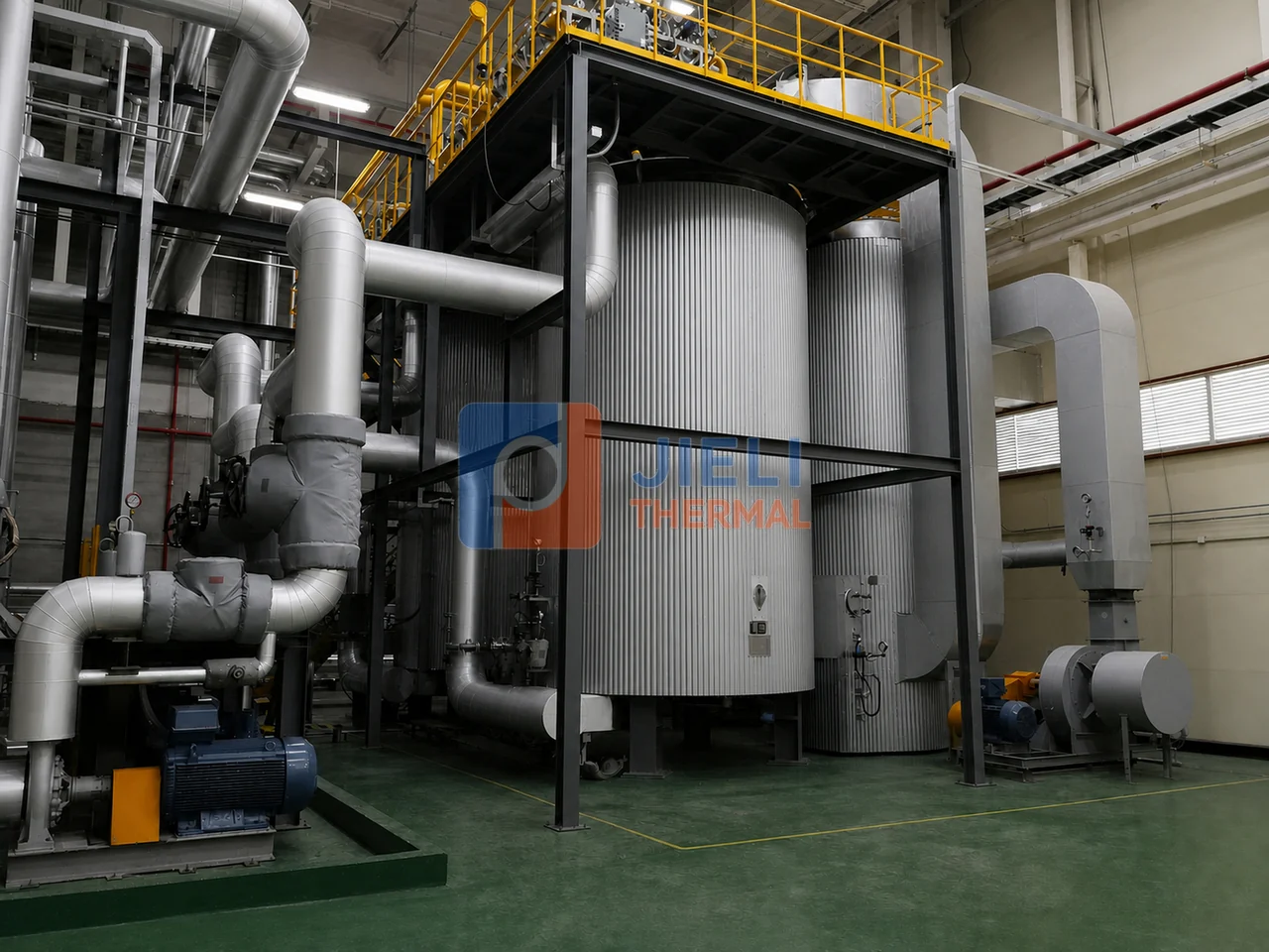 South Korea 5 million kcal gas thermal oil heater installed for new-energy battery production