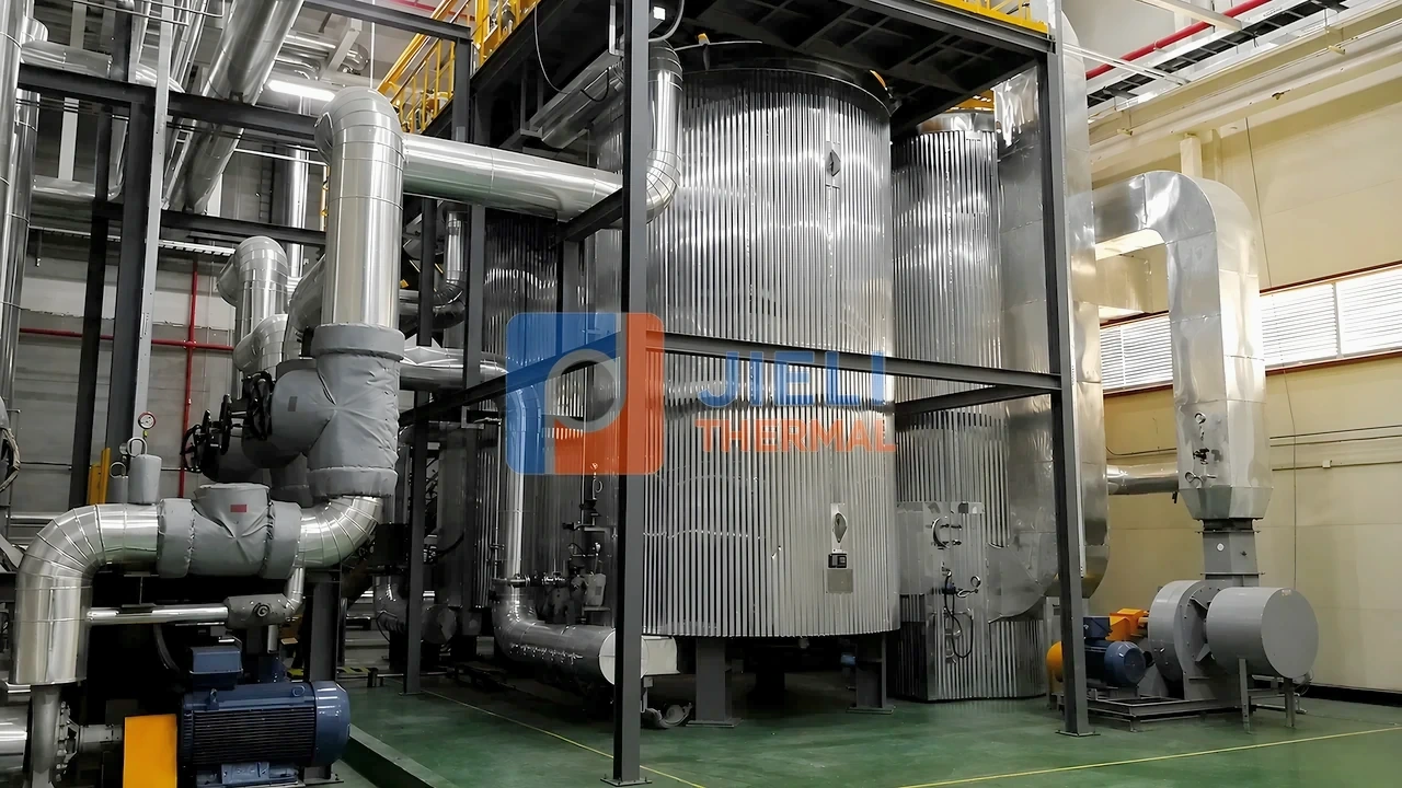 South Korea 5,000,000 kcal/h gas thermal oil heater installed for new-energy battery production