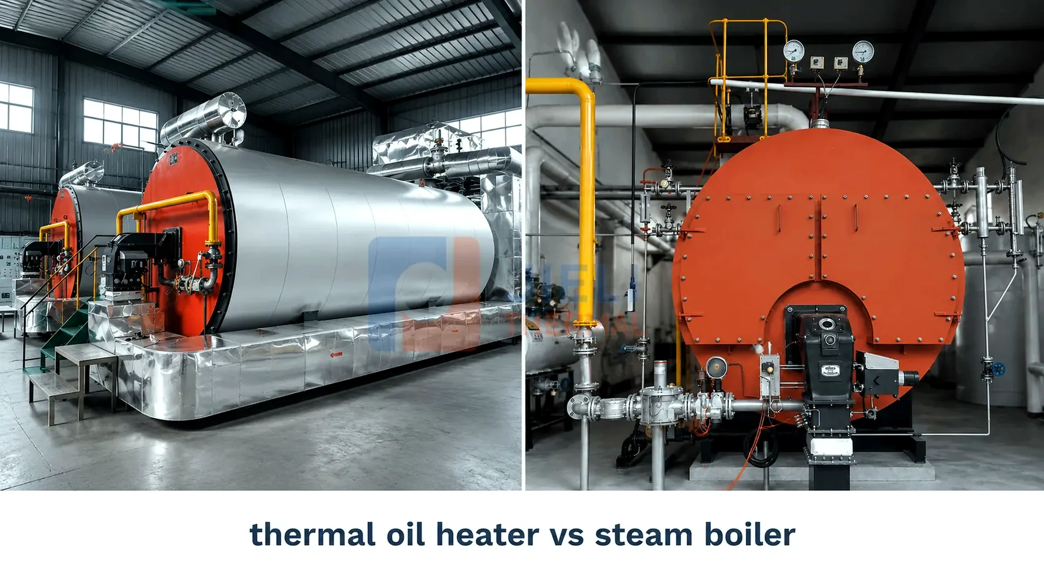 Thermal oil heater and steam boiler engineering comparison
