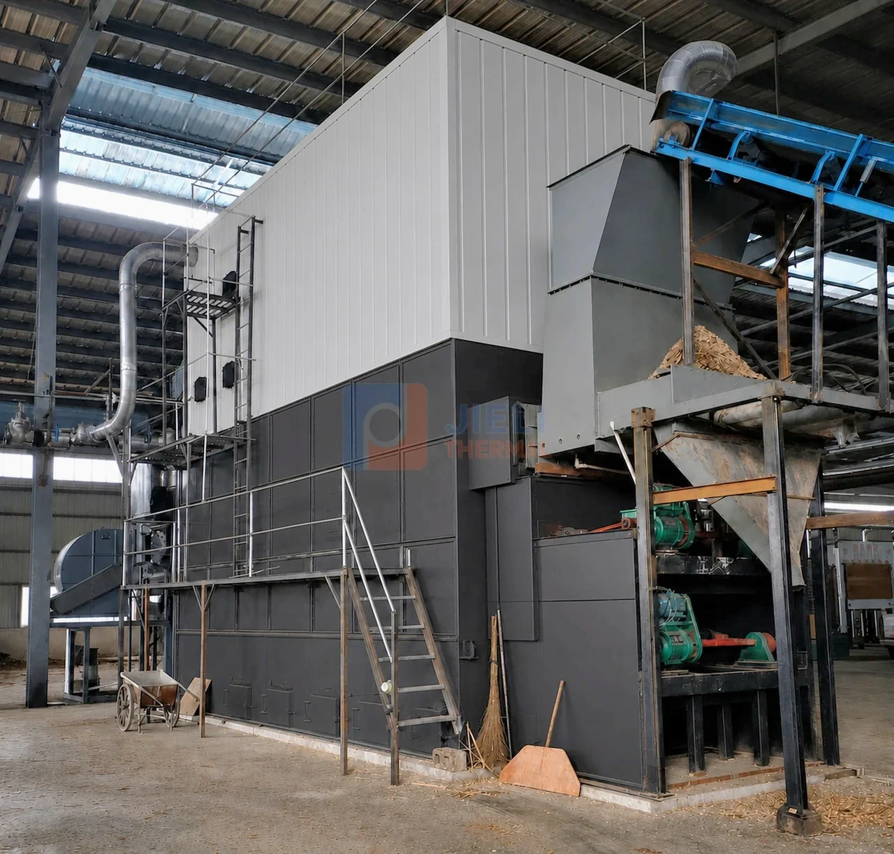 Argentina 6,000,000 kcal biomass thermal oil heater with automatic fuel conveyor