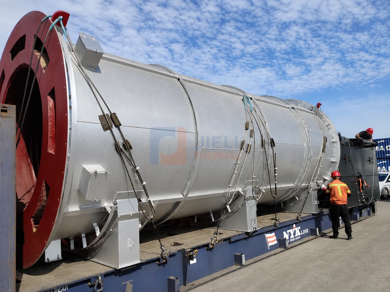 Sri Lanka wood-chip thermal oil heater secured during export loading